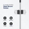 image:imageSuperio Mop and Broom Holder Set of 12 Single Piece Hooks Stainless Steel Wall Mount Cleaning Storage Tool Organizer HeavyDuty Hook for Kitchen and Office1 Pack