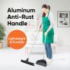 image:imageSuperio Silicone Broom  Carpet Rake with 35 Long Handle Dustpan Set  Rubber Broom for Pet Hair on Carpet amp Hardwood Floors StandUp Dustpan with Aluminum Handle  GrayDustpan