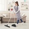 image:imageSuperio Silicone Broom  Carpet Rake with 35 Long Handle Dustpan Set  Rubber Broom for Pet Hair on Carpet amp Hardwood Floors StandUp Dustpan with Aluminum Handle  GrayDustpan with Broom