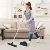image:imageSuperio Silicone Broom  Carpet Rake with 35 Long Handle Dustpan Set  Rubber Broom for Pet Hair on Carpet amp Hardwood Floors StandUp Dustpan with Aluminum Handle  GrayDustpan with 3 Part Handle