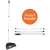 image:imageSuperio Silicone Broom  Carpet Rake with 35 Long Handle Dustpan Set  Rubber Broom for Pet Hair on Carpet amp Hardwood Floors StandUp Dustpan with Aluminum Handle  GrayDustpan with 3 Part Handle