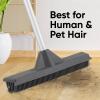 image:imageSuperio Silicone Pet Hair Broom Carpet Cleaner Salon Broom with Builtin Window Washer Squeegee Head OnlyBroom  48 Handle