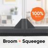 image:imageSuperio Silicone Pet Hair Broom Carpet Cleaner Salon Broom with Builtin Window Washer Squeegee Head OnlyHead Only