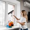 image:imageSuperio Silicone Pet Hair Broom Carpet Cleaner Salon Broom with Builtin Window Washer Squeegee Head OnlyHead Only