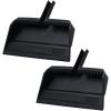 image:imageSuperio Wide Plastic Dustpan with Comb  16 Wide Rubber Lip Broom Handle Clip WhiteBlack
