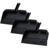 image:imageSuperio Wide Plastic Dustpan with Comb  16 Wide Rubber Lip Broom Handle Clip WhiteBlack