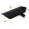 image:imageSuperio Wide Plastic Dustpan with Comb  16 Wide Rubber Lip Broom Handle Clip WhiteBlack