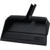 image:imageSuperio Wide Plastic Dustpan with Comb  16 Wide Rubber Lip Broom Handle Clip WhiteBlack