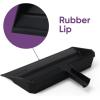 image:imageSuperio Wide Plastic Dustpan with Comb  16 Wide Rubber Lip Broom Handle Clip WhiteBlack