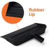 image:imageSuperio Wide Plastic Dustpan with Comb  16 Wide Rubber Lip Broom Handle Clip WhiteBlack
