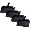 image:imageSuperio Wide Plastic Dustpan with Comb  16 Wide Rubber Lip Broom Handle Clip WhiteBlack