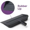 image:imageSuperio Wide Plastic Dustpan with Comb  16 Wide Rubber Lip Broom Handle Clip WhiteGray