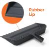 image:imageSuperio Wide Plastic Dustpan with Comb  16 Wide Rubber Lip Broom Handle Clip WhiteGray