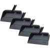 image:imageSuperio Wide Plastic Dustpan with Comb  16 Wide Rubber Lip Broom Handle Clip WhiteGray