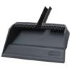 image:imageSuperio Wide Plastic Dustpan with Comb  16 Wide Rubber Lip Broom Handle Clip WhiteGray