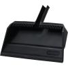 image:imageSuperio Wide Plastic Dustpan with Comb  16 Wide Rubber Lip Broom Handle Clip WhiteBlack