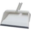 image:imageSuperio Wide Plastic Dustpan with Comb  16 Wide Rubber Lip Broom Handle Clip WhiteWhite