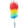 image:imageSuperio Rainbow Feather Duster for Cleaning 2 Pack Plastic Dust Remover with Grip Handle Great for Homes Ceilings Fans and Furniture1