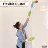 image:imageSuperio Rainbow Feather Duster for Cleaning 2 Pack Plastic Dust Remover with Grip Handle Great for Homes Ceilings Fans and Furniture1