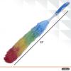image:imageSuperio Rainbow Feather Duster for Cleaning 2 Pack Plastic Dust Remover with Grip Handle Great for Homes Ceilings Fans and Furniture2