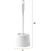 image:imageSuperio Toilet Bowl Brush and Holder Set Black Bathroom Cleaning Brush with Storage Caddy Scrubbing Wand for Easy Toilet Cleaning White