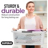 image:imageSuperio Large Stackable Hip Hugging Laundry Basket  54L Handles Plastic Washing Bin Organizer1