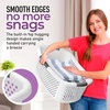 image:imageSuperio Large Stackable Hip Hugging Laundry Basket  54L Handles Plastic Washing Bin Organizer1