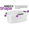image:imageSuperio Large Stackable Hip Hugging Laundry Basket  54L Handles Plastic Washing Bin Organizer1