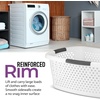 image:imageSuperio Large Stackable Hip Hugging Laundry Basket  54L Handles Plastic Washing Bin Organizer1