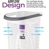 image:imageSuperio Large Stackable Hip Hugging Laundry Basket  54L Handles Plastic Washing Bin Organizer2