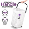 image:imageSuperio Large Stackable Hip Hugging Laundry Basket  54L Handles Plastic Washing Bin Organizer2