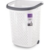 image:imageSuperio Large Stackable Hip Hugging Laundry Basket  54L Handles Plastic Washing Bin Organizer6