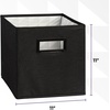 image:imageSuperio Collapsible Storage Bins For Organization And Storage Closet Organizers And Storage Dorm Room Storage Storage Containers Laundry Room Organization Grey 1packBlack
