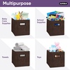 image:imageSuperio Collapsible Storage Bins For Organization And Storage Closet Organizers And Storage Dorm Room Storage Storage Containers Laundry Room Organization Grey 1packBrown