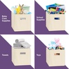 image:imageSuperio Collapsible Storage Bins For Organization And Storage Closet Organizers And Storage Dorm Room Storage Storage Containers Laundry Room Organization Grey 1packCream