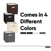 image:imageSuperio Collapsible Storage Bins For Organization And Storage Closet Organizers And Storage Dorm Room Storage Storage Containers Laundry Room Organization Grey 1packBrown