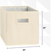 image:imageSuperio Collapsible Storage Bins For Organization And Storage Closet Organizers And Storage Dorm Room Storage Storage Containers Laundry Room Organization Grey 1packCream