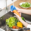 image:imageSilicone Heat Resistant Dishwasher Sponge Fruit Cleaner Vegetable Washer Non Scratch Durable Bristles Blue 3PackPack of 2