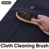 image:imageSuperio Lint Brush for Clothes12Pack3 in 1 Garment Brush  Double Sided Wood HandleClothes BrushLint Brush for SuitWool CoatRemoves Pet Lint and Dust and Shoe Horn12 Pack