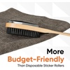 image:imageSuperio Lint Brush for Clothes12Pack3 in 1 Garment Brush  Double Sided Wood HandleClothes BrushLint Brush for SuitWool CoatRemoves Pet Lint and Dust and Shoe Horn12 Pack