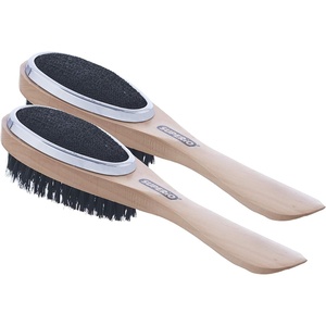 image:imageSuperio Lint Brush for Clothes12Pack3 in 1 Garment Brush  Double Sided Wood HandleClothes BrushLint Brush for SuitWool CoatRemoves Pet Lint and Dust and Shoe Horn2 Pack
