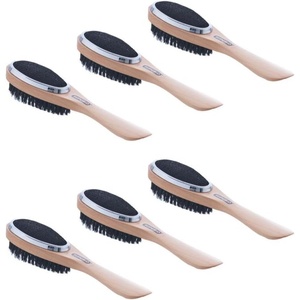 image:imageSuperio Lint Brush for Clothes12Pack3 in 1 Garment Brush  Double Sided Wood HandleClothes BrushLint Brush for SuitWool CoatRemoves Pet Lint and Dust and Shoe Horn6 Pack