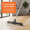 image:imageSuperio Pet Hair Remover Cleaning Set 16 Inch Silicone Broom Head with Wide Dustpan Carpet Rake for Dog amp Cat Fur Rubber Lip Dustpan with Comb Teeth Grey