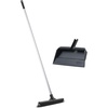 image:imageSuperio Pet Hair Remover Cleaning Set 16 Inch Silicone Broom Head with Wide Dustpan Carpet Rake for Dog amp Cat Fur Rubber Lip Dustpan with Comb Teeth Grey