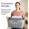 image:imageNonBreakable Mosaic Hamper 2Pack 60L  Misty White Elegant Design Vented Laundry Basket Made in FranceMisty White  2 Pack