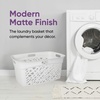 image:imageNonBreakable Mosaic Hamper 2Pack 60L  Misty White Elegant Design Vented Laundry Basket Made in FranceMisty White  2 Pack
