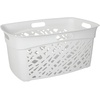 image:imageNonBreakable Mosaic Hamper 2Pack 60L  Misty White Elegant Design Vented Laundry Basket Made in FranceMisty White  2 Pack