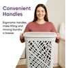 image:imageNonBreakable Mosaic Hamper 2Pack 60L  Misty White Elegant Design Vented Laundry Basket Made in FranceMisty White  2 Pack