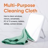 image:imageSuperio Microfiber Window Cleaning Cloth Mirror amp Glass Miracle Cloth Lint amp Streak Free Washable Large EcoFriendly for Cars Tv Screens Glasses Cleans with Plain Water 14x16 36 Pack